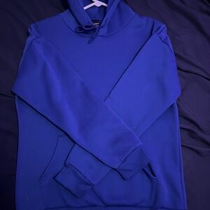 SHEIN Royal Blue Mock Collar Sweater
